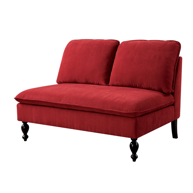 Canapé sans accoudoirs 50 po Parkes, Rouge