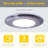 Wafer Thin Under Cabinet LED Puck Light, 2700K, Silver
