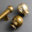 Poignées de tiroir en laiton antique avec poignées texturées - Quincaillerie élégante pour commodes et garde-robes-119732806-119732807