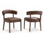 Chaises de salle à manger rembourrées modernes avec dossier incurvé, avec structure en bois massif, pour la salle à manger / salon-1295354264-1295354271