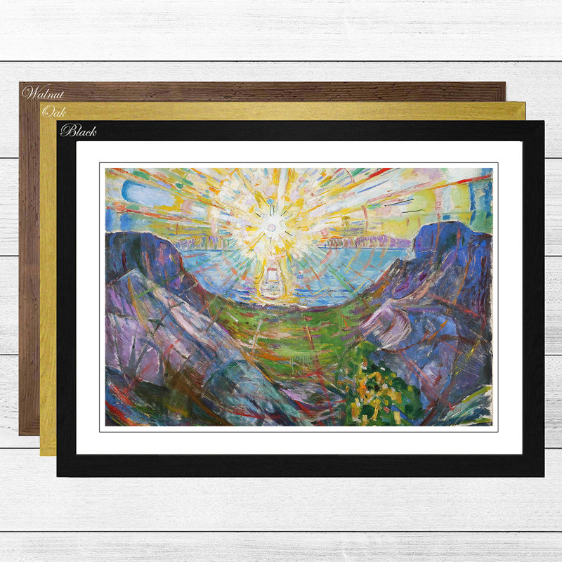 Edvard Munch - Single Picture Frame Painting, Walnut