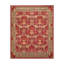 Tapis rouge / vert en laine touffeté à la main-58994565