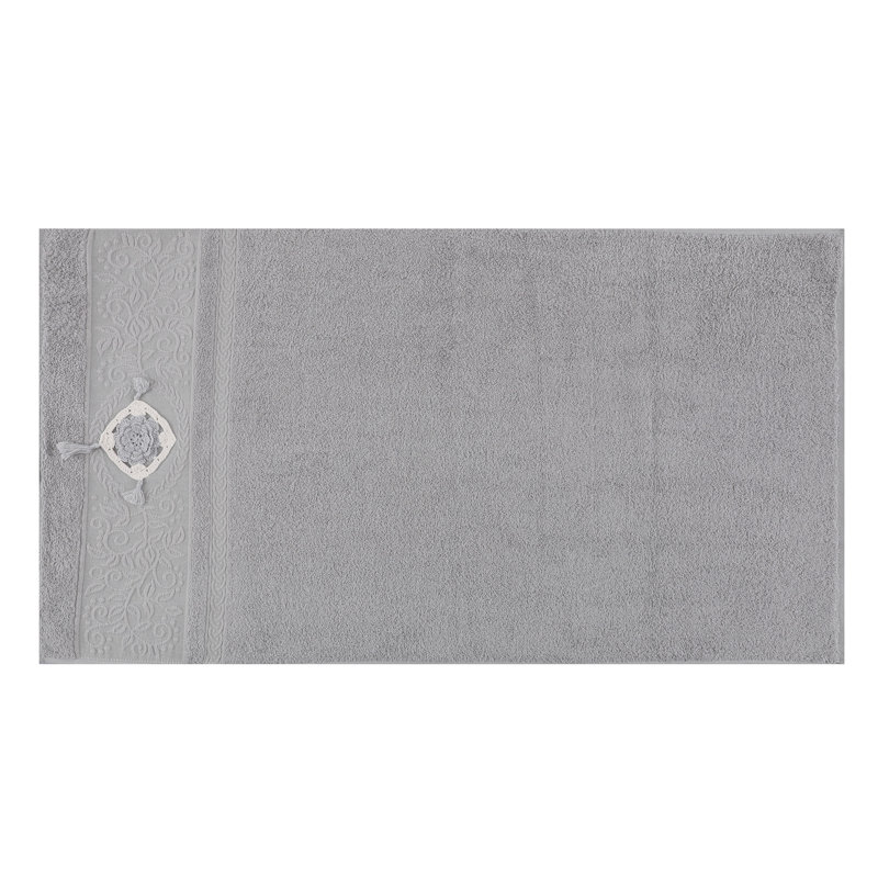 Ensemble de serviettes 100% coton 2 pièces Ruzgar, Gris
