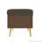 Modern Tufted Storage Ottoman Bench with Bouclé Fabric and Gold Metal Legs-948668618