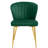 Modern Tufted Velvet Curved Back Dining Chair with Metal Legs-1144001350
