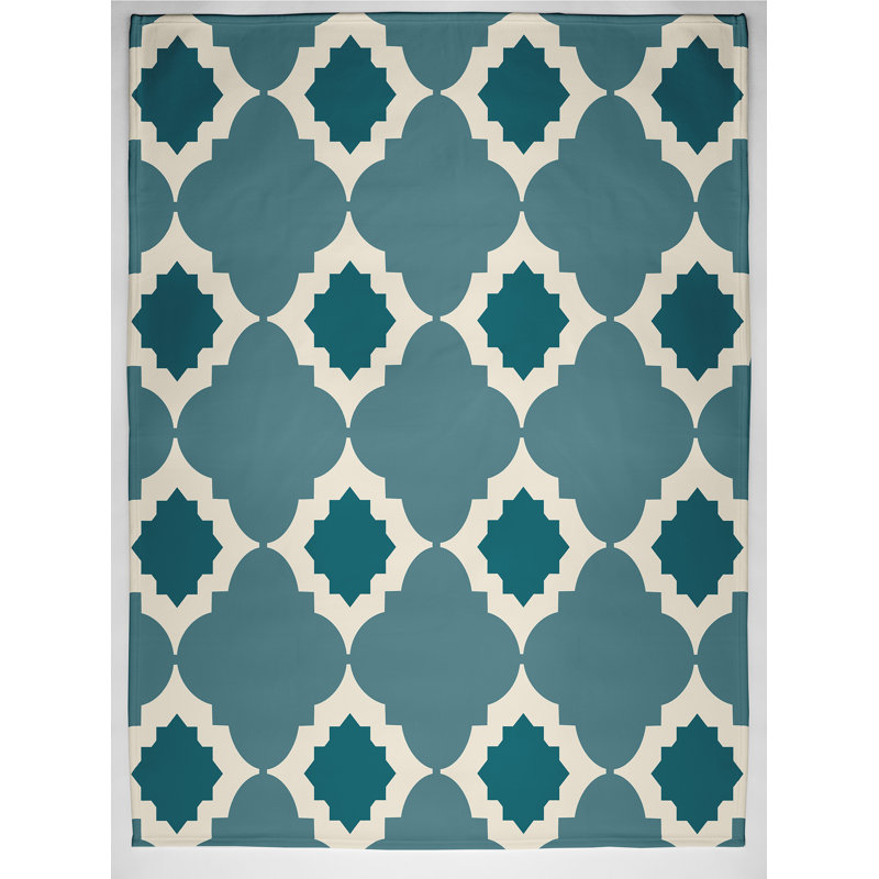 Darcy Plain Weave / Muslin Throw Blanket, Teal