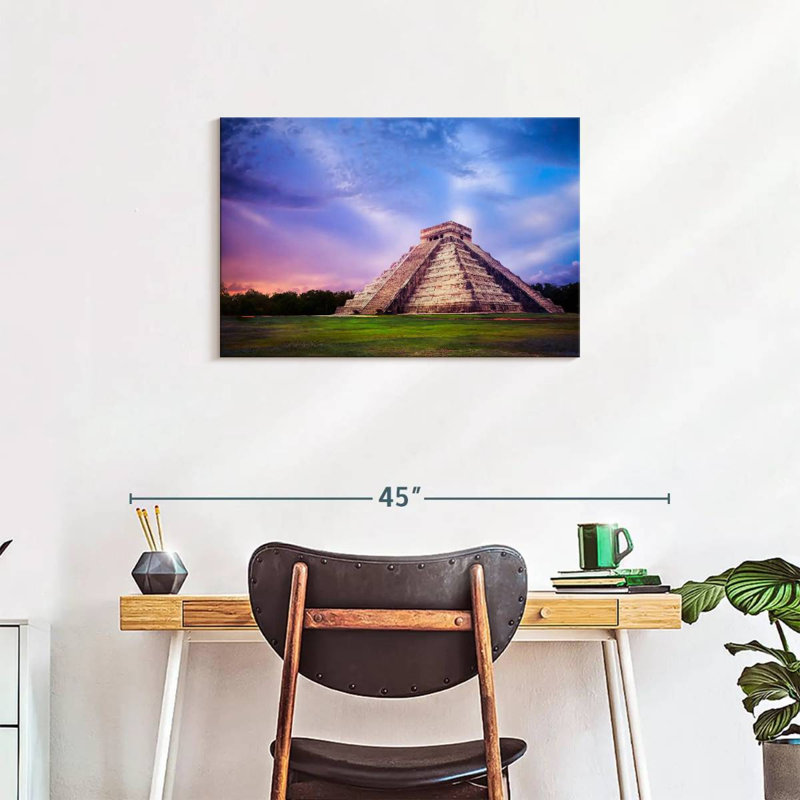 Adella Temple Of Kukulkan, 20" H x 30" W