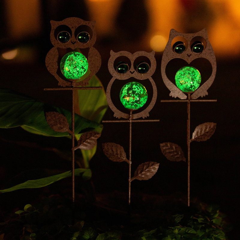 Accessoires de jardin 3 pièces Owl Pot