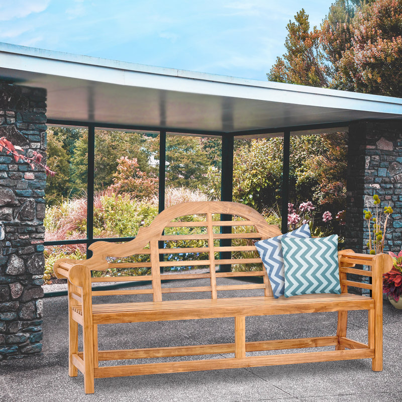 Banc de jardin en teck Passarelli, Grand