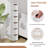 6-Drawer Rolling Organizer Unit Narrow Storage Cabinet with Built-In Wheels for Small Space