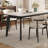 Retro solid wood rectangular dining table-2087510387