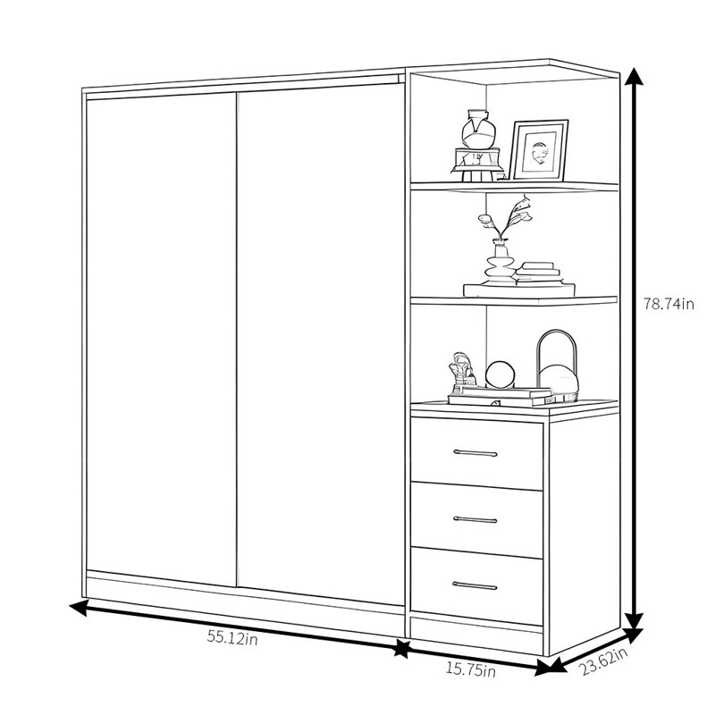 Sheri, 79" H x 71" W x 24" D