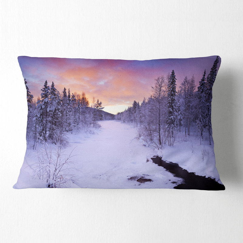 Coussin Schafer Landscape Winter en Laponie finlandaise