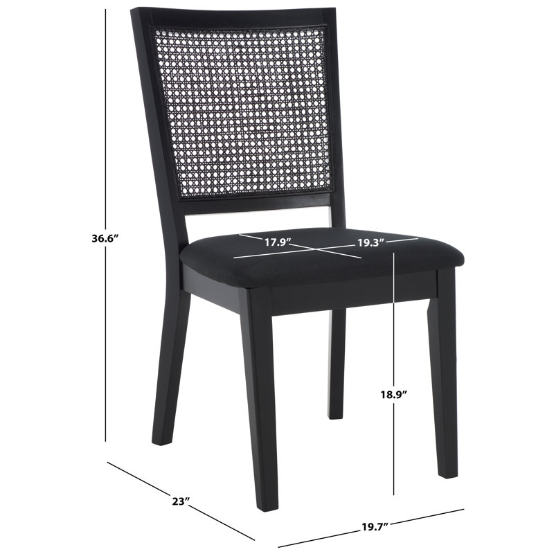 Troxel 18.90'' H Upholstered Armchair, Black, Black