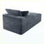 Canapé modulaire gris en velours côtelé, fauteuil d'appoint sans accoudoirs pour salon-1638682621