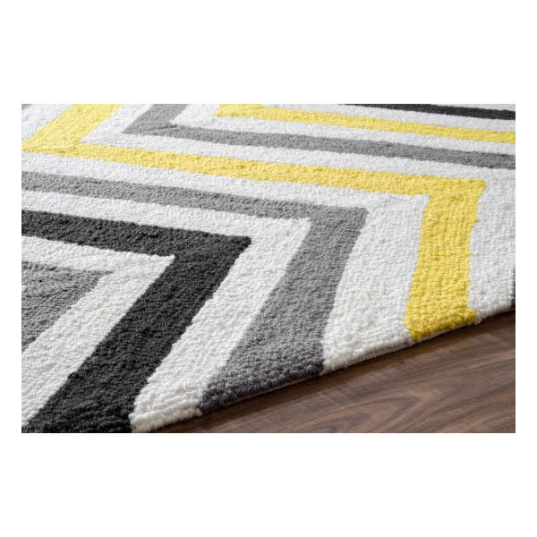 Tapis à chevrons Oneil Chartreuse, 8 pi 6 po x 11 pi 6 po