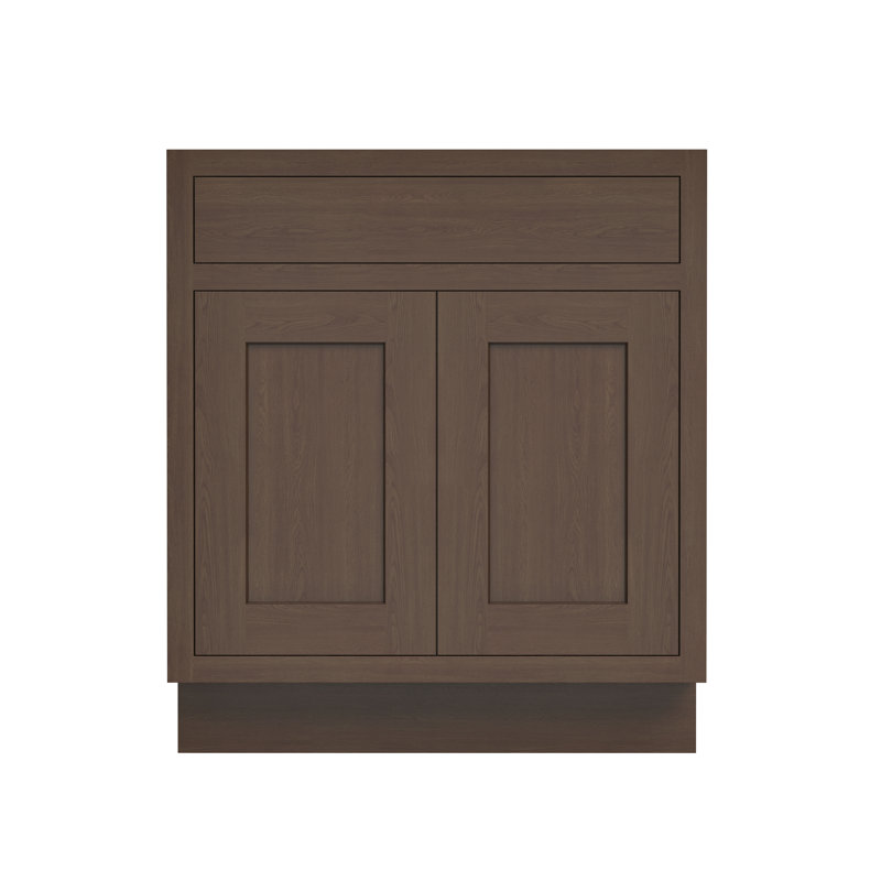 Armoire avec évier de cuisine avec faux tiroir prêt à assembler l 30 po x H 34,5 po x P 25 po CASAINC, W30"x H34.5"