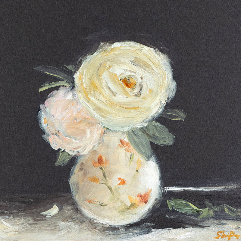 Flowers In Vase Print by Shaina Page, 40" H x 40" W x 2.5" D