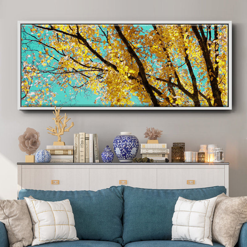 Tapisserie d'automne IV - toile encadrée, H 20 po x l 50 po