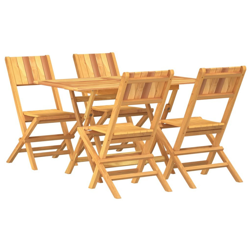 Steller 4 - Person Teak Patio Dining Set with Rectangular Table