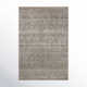Striped Machine Woven Polyester Area Rug in Beige/Gray