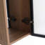 Armoire de salle de bain murale 10 pouces avec porte en acrylique et tablette réglable en verre (sans miroir)