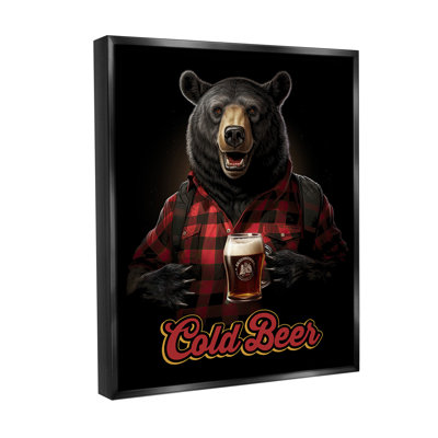 «Bear with Cold Beer», art mural encadré par Jim Baldwin