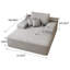 Chaise longue surdimensionnée en fausse fourrure moelleuse, idéale pour une détente confortable et un décor de salon élégant, gris