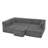 135" U-Shaped Modular Sectional Sofa With Chaise And Movable Ottoman For Living Room, Chenille Upholstered Boneless Couches With Wave-Shaped Armrest, No Pillows Included-1581966517