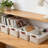 4Pcs Fabric Storage Bins for Shelves, Linen Storage Baskets for Organizing, Decorative Closet Bins for Clothes, Home-585669356