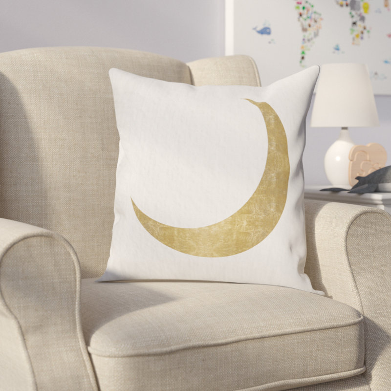 Graphic Print Velvet Throw Pillow, 18" H x 18" W