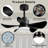 28' Ceiling Fans With Lights And Remote/App Control, Low Profile Ceiling Fans With 5 Reversible Blades 3 Colors Dimmable 6 Speeds Ceiling Fan For Bedroom Kitchen-20776116