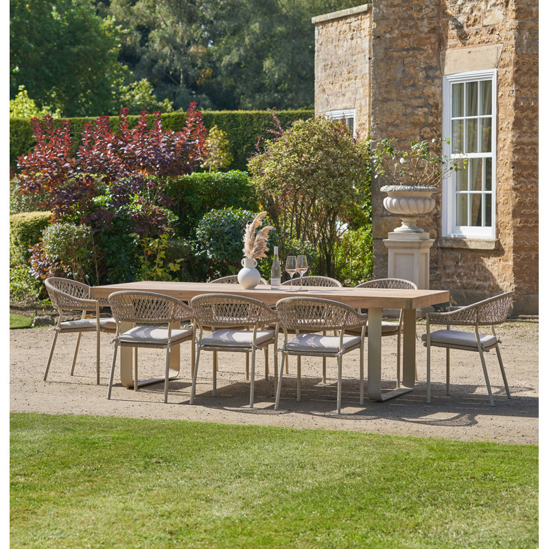 Aveneil 8 - Person 260cm Long Dining Set with Cushions