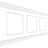 Ashford Square Panel Traditional Wainscot Paneling Kit-90470939