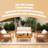 4-Piece Patio Furniture Set, Outdoor Furniture With Coffee Table, Patio Conversation Set Deep Seating With Thick Cushion For Backyard Porch Balcony,Teak Finish-1721707326