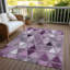 Tapis intérieur / extérieur en polyester tissé à la machine Antuane-694004162