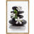 Zen Stones Basalt with Calming Plumeria Flowers Relaxing Bathroom Pictures On Canvas Print Wall Art-120240377-56324641
