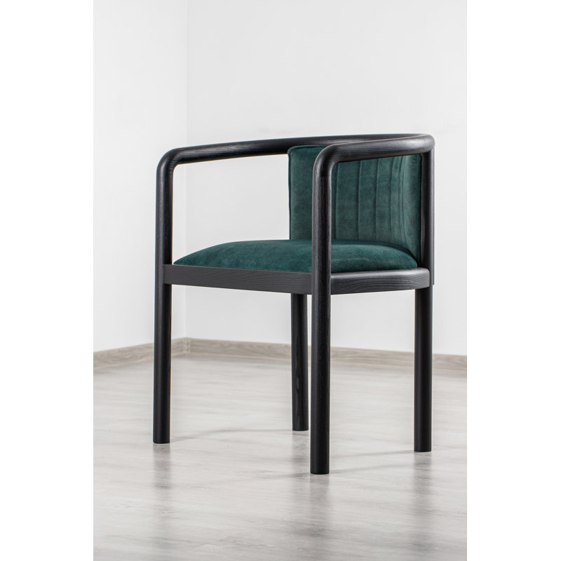 Alton Dining Chair, Matte Black, Teal