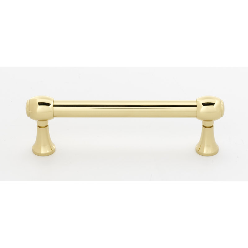 Poignée barre Royale, Laiton poli, 4''
