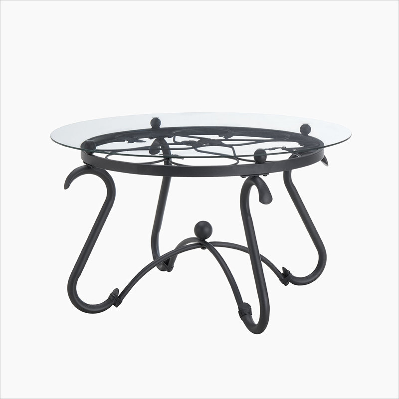Table basse à plateau en verre Djene