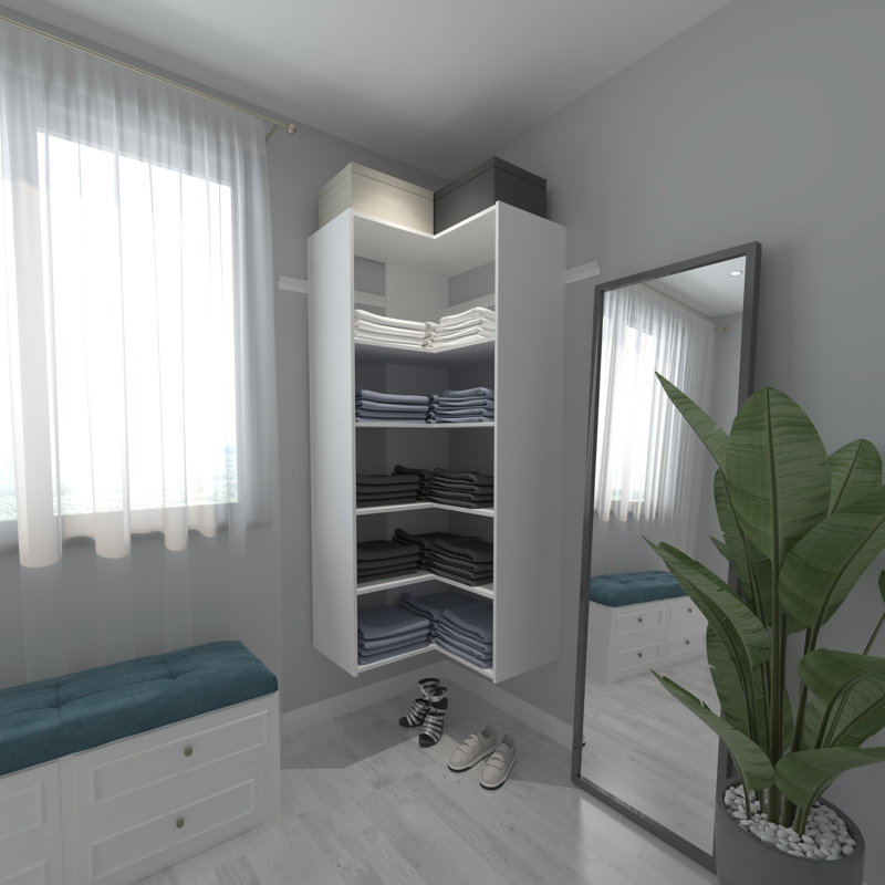Rebrilliant 32" W Closet System, White