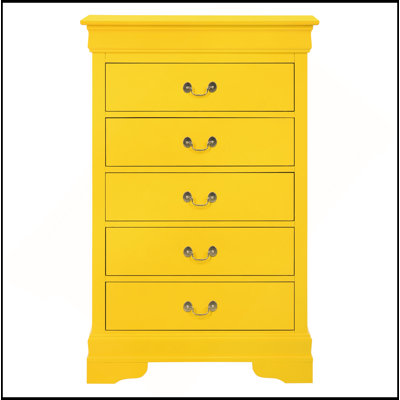 Commode, jaune