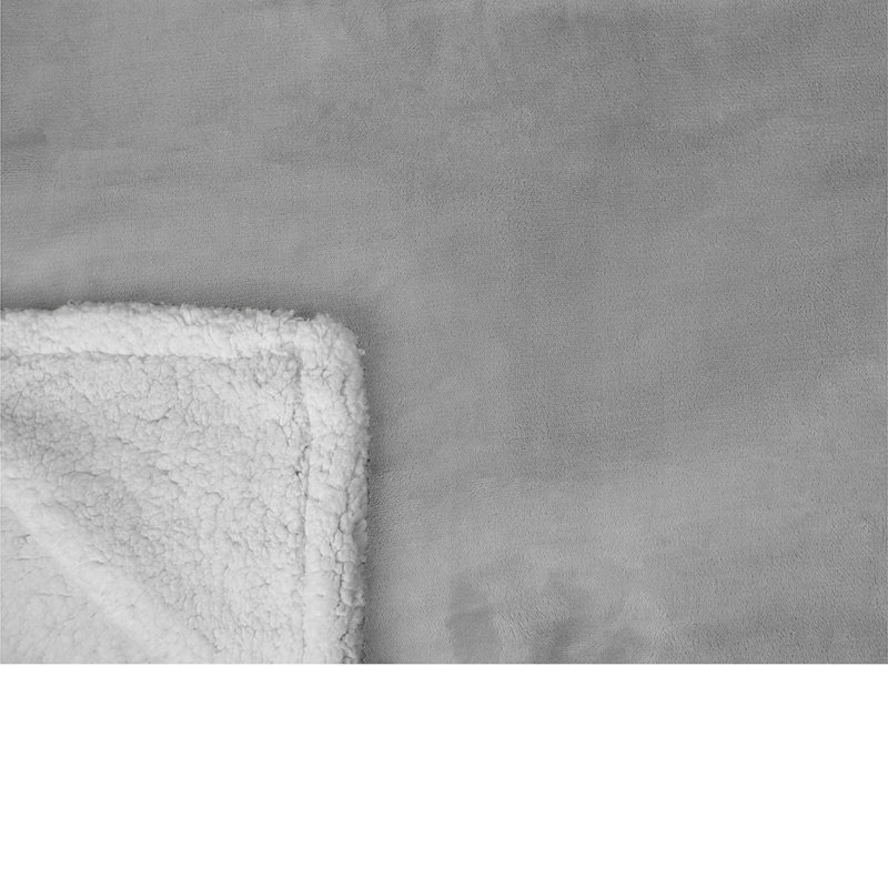Couverture confortable de qualité supérieure, 50 po x 60 po, Gris