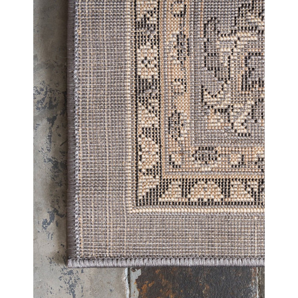 Charlton Home® Hanan Machine Woven Performance Gray Rug & Reviews | Wayfair