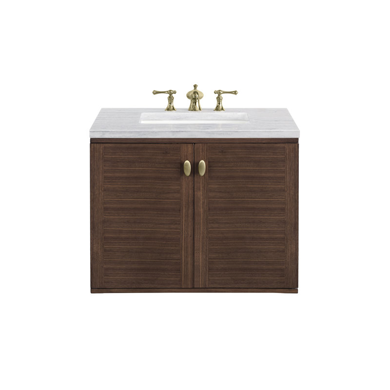 Amberly 30'' W Single Vanity, Victorian Silver, 8" Widespread, 30"