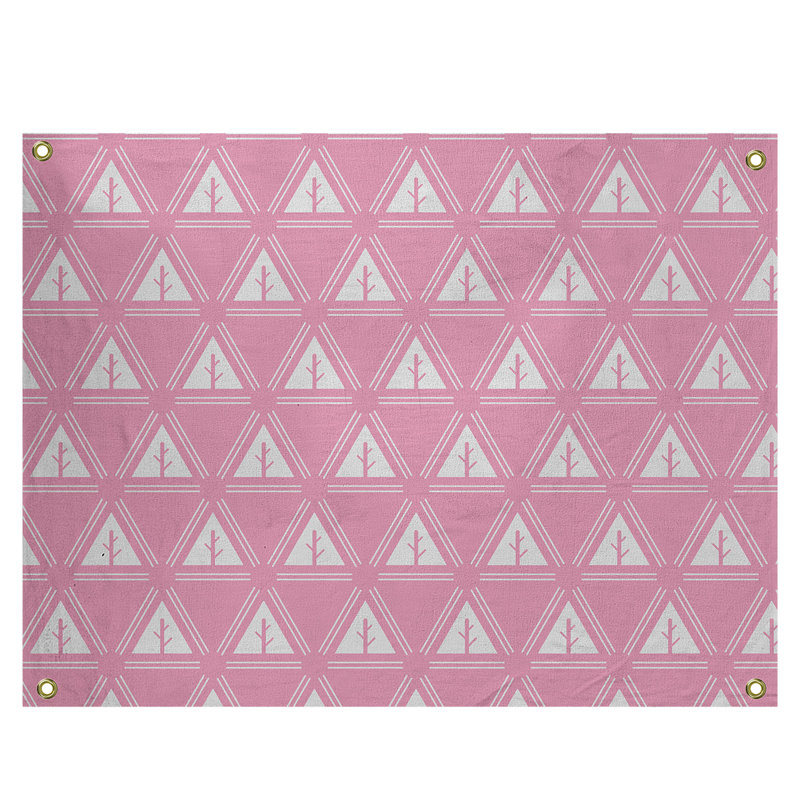 Tapisserie Barbra, H 26 po x l 36 po, Rose / blanc