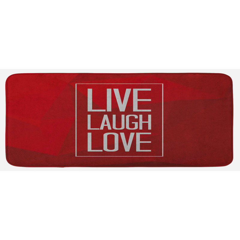 Tapis de cuisine Live Laugh Love