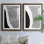 Noir et blanc abstrait I encadré mat de qualité supérieure - prêt à être accroché-1093342753-1093342754