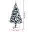  Artificial Christmas Tree with 150 LEDs with Stand Green 150 cm-721186703