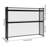 45.28 Inch Desktop Bookshelf, 2 Tier Metal Storage Shelf Organizer for Office Desk Books and Files